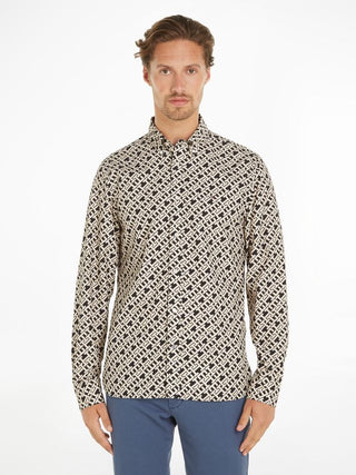 TOMMY HILFIGER M CAMICIA SMALL MONOGRAM REGULAR FIT MW34233 0GJ