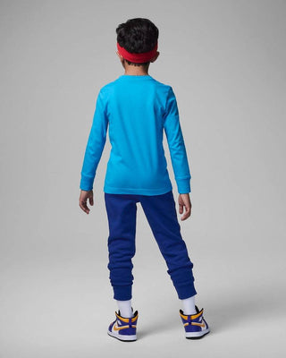 NIKE JORDAN LIL CHAMP LONG SLEEVES T-SHIRT AND PANT JR 85C640 U1A