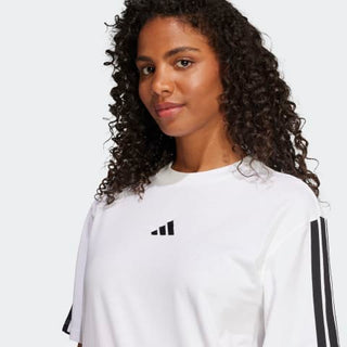ADIDAS T-SHIRT 3 STRISCE CON LOGO DONNA JE1211
