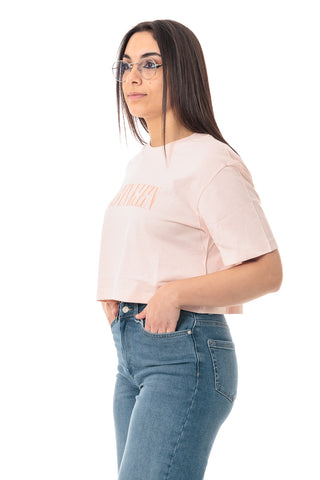 CALVIN KLEIN JEANS VARSITY T-SHIRT WITH CK LOGO WOMEN J225578 TGE