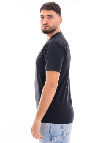 MARKUP CREW NECK SHORT SLEEVE T-SHIRT TECHNICAL COTTON MK691094 BLUE