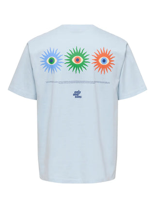 ONLY&SONS FRED T-SHIRT UOMO CON STAMPA 22037618 BGW