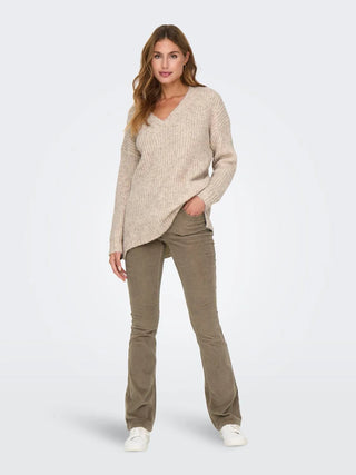 ONLY MARY PANTS -GLOBAL STRIPED WIDE BOTTOM WOMEN 15304256 FSL