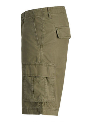 JACK&JONES MATEO BERMUDA CARGO IN COTONE UOMO (col:olive night) 12274389 OLN