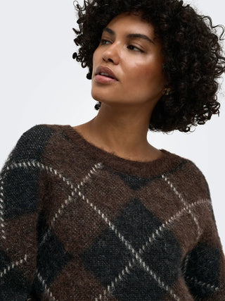 ONLY MAGLIONE NOEME IN MAGLIA A QUADRI 15378140 CFB