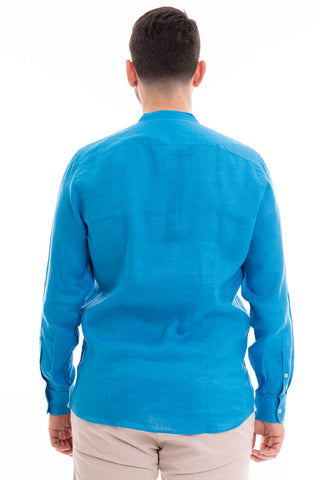 MARKUP CAMICIA MANICA LUNGA COREANA 100% LINO MK13002 PUF