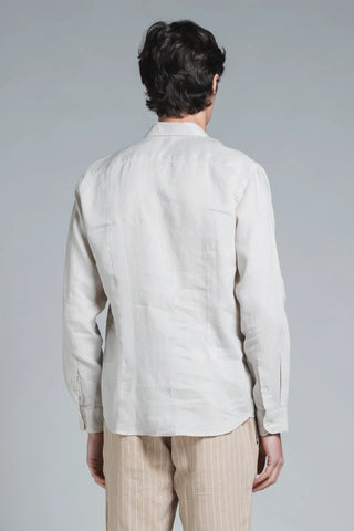 IMPURE CAMICIA CON COLLETTO FRANCESE UOMO 100% LINO RILEY LINC56