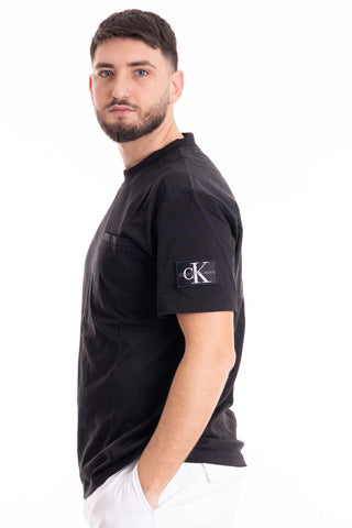 CALVIN KLEIN JEANS T-SHIRT MIX MEDIA J325215 BEH