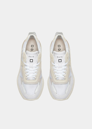DATE SCARPE FUGA CANVAS WHITE DONNA W401-FG-CN-WH