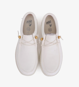 PITAS SCARPA IN TELA WALLABY WASHED WP150 WW BLANCO