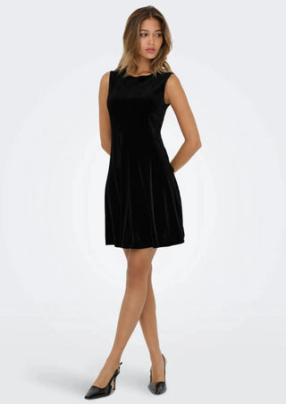 JACQUELINE DE YONG VICTORY ABITO SMANICATO IN VELLUTO 15362827 BLK