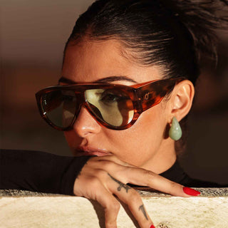 OS SUNGLASSES VENICE SUNGLASSES TORTOISESHELL BLUE LENS OS2052-C03