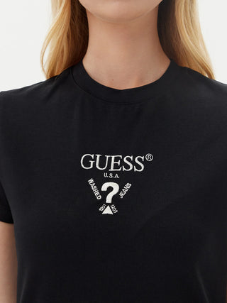 GUESS COLETTE T-SHIRT GIROCOLLO CON LOGO V4YI21 KCDH1 FJ8N