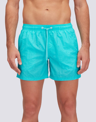 SUNDEK BOXER MARE EFFETTO STROPICCIATO CON DETTAGLIO ARCOBALENO SUL RETRO UOMO M504BDN5100 A5701