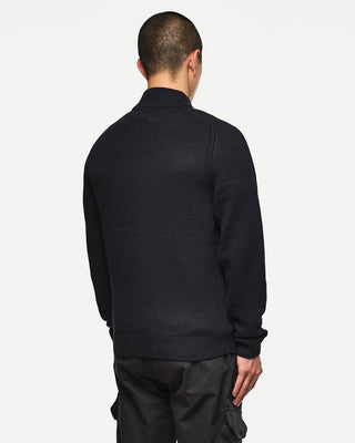 WEEKEND OFFENDER MAGLIONE IN LANA  CON BOTTONI E PATCH SU MANICA KW3A14 CASTILLOS BLK