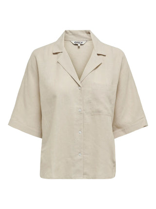 ONLY BRUXELLES CAMICIA  IN MISTO LINO MANICA CORTA 15314215 MNB