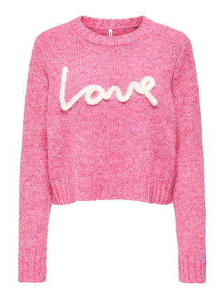 ONLY MAGLIONE SMILLA CON SCRITTA LOVE A GIROCOLLO 15375416 FCR