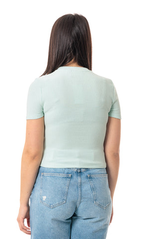 CALVIN KLEIN JEANS T-SHIRT MANICA CORTA SLIM DONNA J225239 CDV