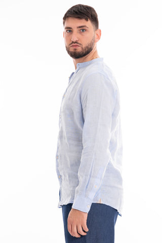 MARKUP KOREAN LONG SLEEVE SHIRT 100% LINEN MK13002 CLE