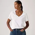 LEVI'S T-SHIRT MEZZA MANICA SCOLLO A V DONNA 005J6 0011