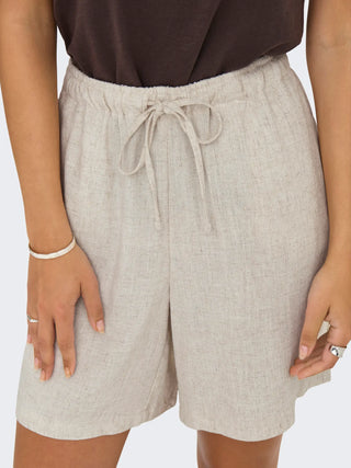 ONLY SIESTA PANTALONCINO IN LINO 15333032 MNB