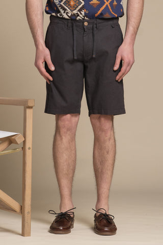 IMPURE NILS BERMUDA CONFROT IN MISTO LINO TINTO IN CAPO UOMO NILS MLNC10