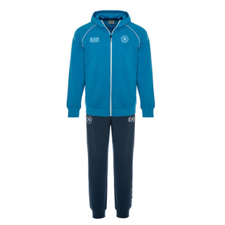 EA7 NAPOLI TUTA INVERNALE INTERLOCK CAPPUCCIO TEAM  NAPOLI N26R09 AZZ