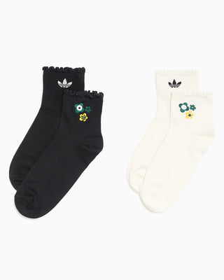 ADIDAS ORIGINALS CALZINI ADIDAS CON VOLANT E FIORELLINI 2PZ KD8372
