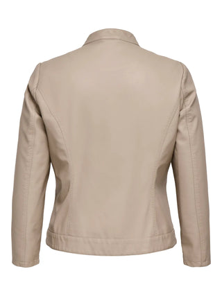 ONLY CARMAKOMA GIUBBOTTO ROBBER FAUX LEATHER DONNA 15201347 STR