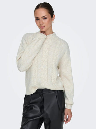 JACQUELINE DE YONG SUSANNA SWEATER LONG SLEEVE WOMEN (WHITECAP GRAY) 15328351 WTG