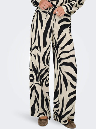 ONLY SAKURA PANTALONE FANTASIA FIORI VESTIBILITA LOOSE 15366882 BLK