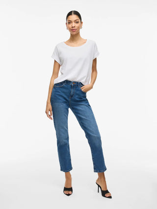 VILA DREAMERS WOMEN'S COTTON T-SHIRT (col:optical snow) 14083083 OLS