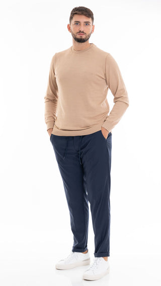 HYPS MEN'S TROUSERS IN FRESH WOOL MOLFETTA MOLFETTA 06 BLUE
