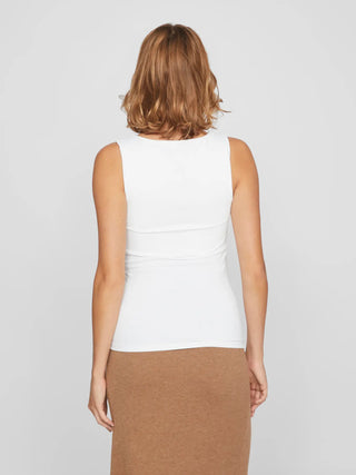 VILA T-SHIRT KENZA SMANICATA CON SCOLLO A U 14089092 OLS