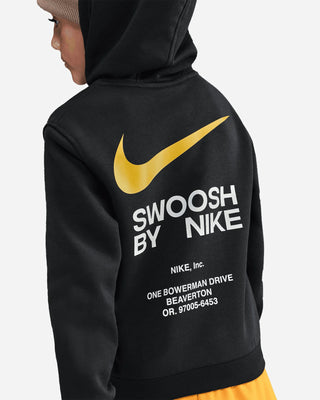 NIKE FELPA CON CAPPUCCIO C/LOGOE STAMPA FRONTE RETRO  A CONTRASTO JR IH4313 010