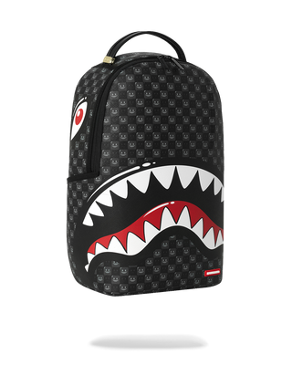 SPRAYGROUND SHARKS IN PARIS WTF BUBBLY BLACK CHECK ZAINO B8633
