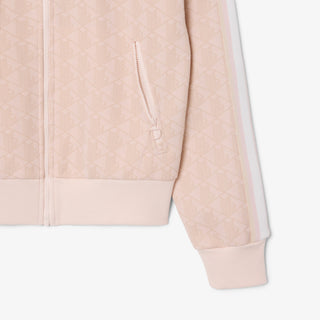 LACOSTE FELPA CON CAPPUCCIO IN JACQUARD CON MONOGRAMMA SF7606 WF6