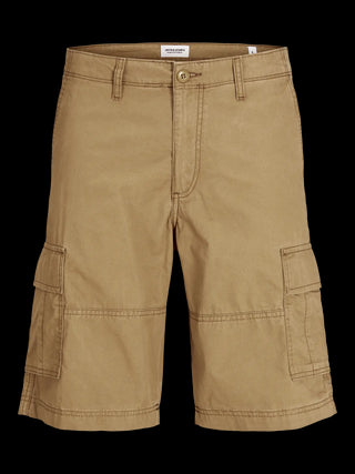 JACK&JONES MATEO BERMUDA CARGO IN COTONE UOMO (col:elmwood) 12274389 EWD