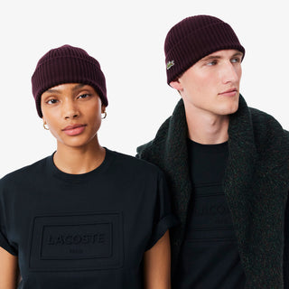 LACOSTE BERRETTO IN LANA SPAZZOLATA A COSTINE RB0001 3KE