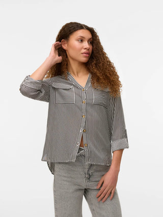 VERO MODA BUMPY CAMICIA DONNA (col: chocolate torte) 10275283 CLT
