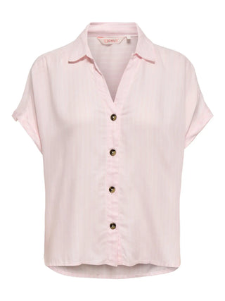 ONLY GIBSI-PUORI SS CAMICIA CON SCOLLO A V DONNA 15370650 CLD