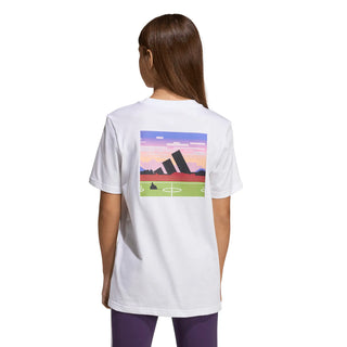 ADIDAS T-SHIRT GIROCOLLO CON STAMPA LOGO KA0532