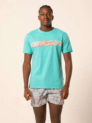 LORD PARTENOPEI T-SHIRT WITH MAIOLICA PRINT TM24-MINORI TUR