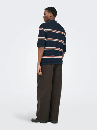ONLY&SONS SEJR POLO IN MAGLIA RIGATA 22037085 DKS