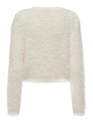 ONLY MAGLIONE SURI TEDDY  GIROCOLLO DONNA 15327597 CLD