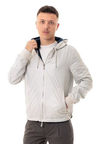 MARKUP GIUBBOTTO CON CAPPUCCIO REVERSIBILE COMBINATO UOMO MK894014 BLU