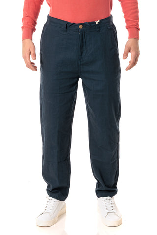 IMPURE MILES CHINO PANTALONE IN MISTO LINO CONFORT UOMO MILES MLNC01