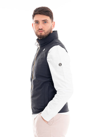 K-WAY SLEEVELESS JACKET VALEN STRETCH NYLON JERSEY MEN K3131JW K89