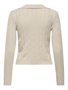 ONLY MEDDI MAGLIONE CON BOTTONI IN PERLA DONNA 15352102 BCV