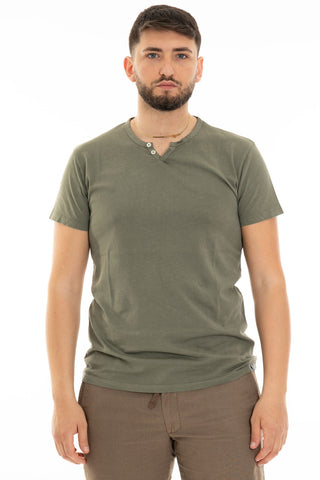 IMPURE SHORT SLEEVE IN JERSEY WITH V-NECK FOR MEN